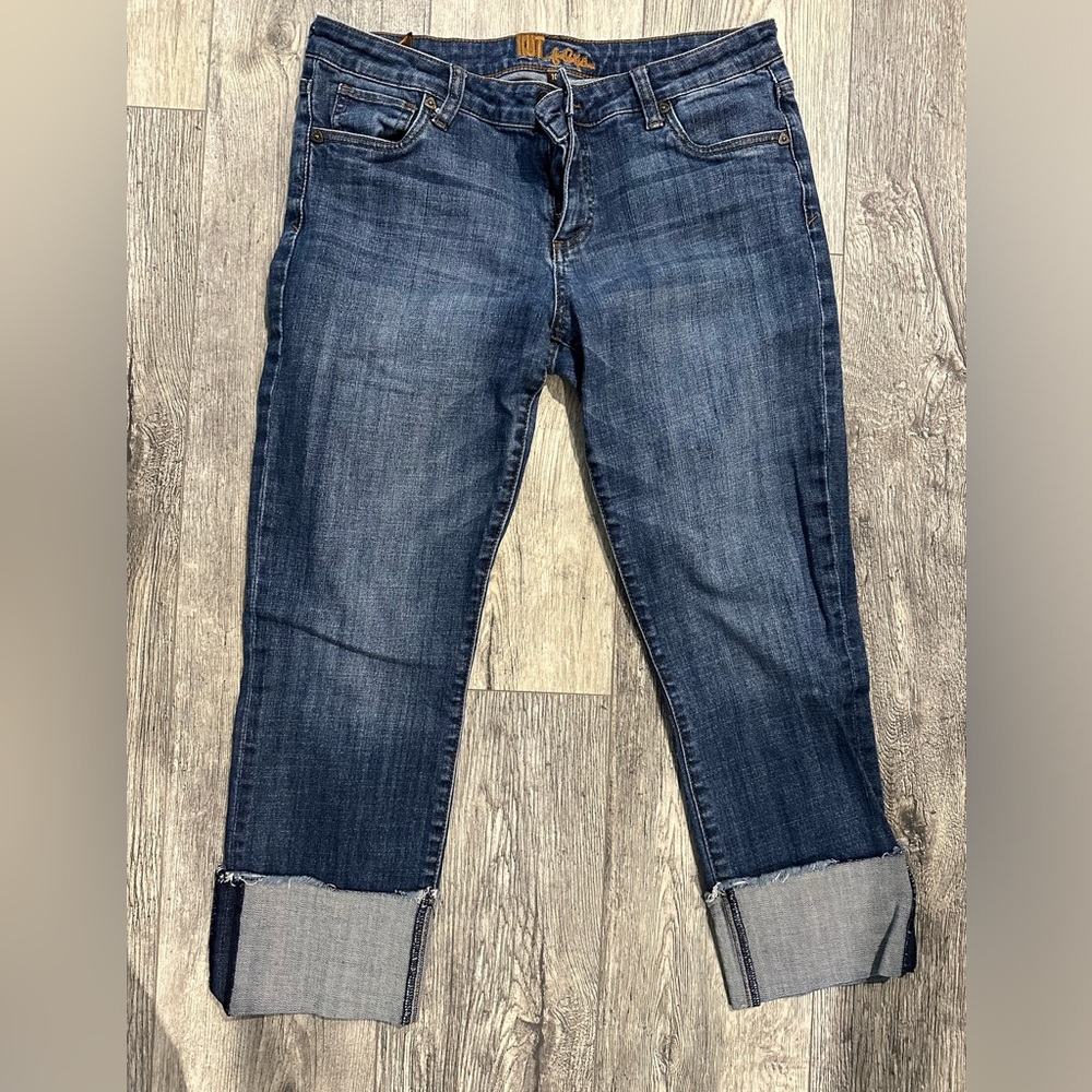 Kut from kloth cuffed capri jeans